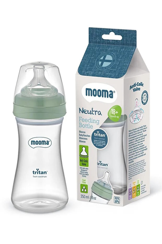 MOOMA Mooma Baby Bottle 250 ml +18 Fast Flow - Red Standard