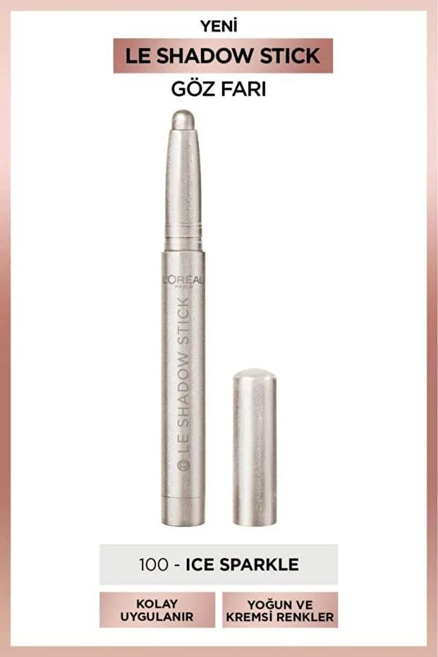 L'Oreal Paris Le Shadow Stick Eyeshadow - 100 Ice Sparkle